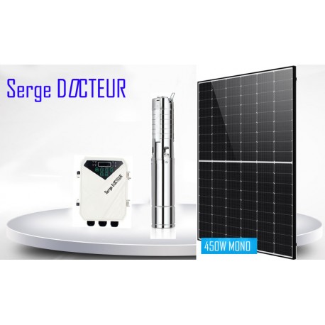 KIT POMPE A EAU SOLAIRE 200W 30 METRES COMPLET